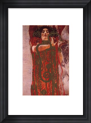 Framed Hygieia, c.1901 (detail from Medicine) Print