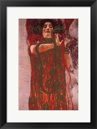 Framed Hygieia, c.1901 (detail from Medicine) Print