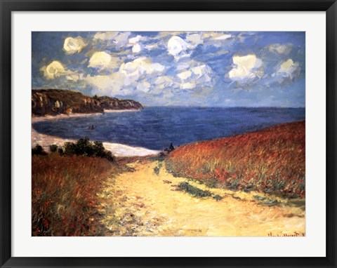 Framed Meadow Rd. to Pourville Print