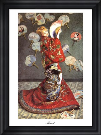 Framed La Japonaise Print