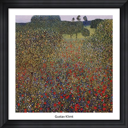 Framed Field of Poppies, c.1907 Print