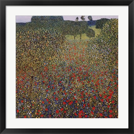 Framed Field of Poppies, c.1907 Print