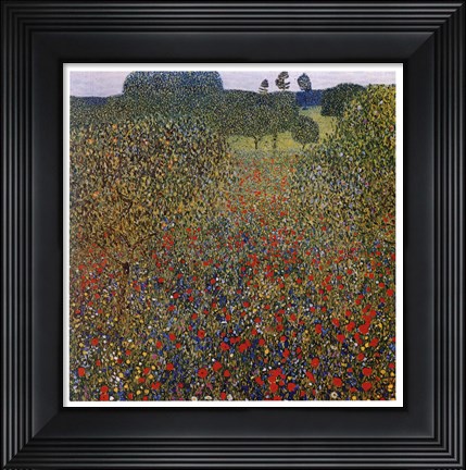 Framed Field of Poppies, c.1907 Print