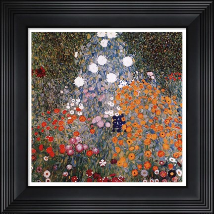 Framed Flowery Garden, c.1907 Print