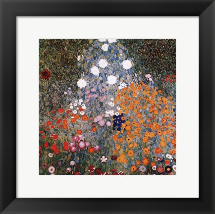 Framed Flowery Garden, c.1907 Print