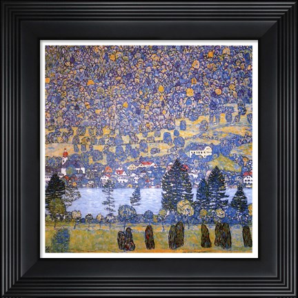 Framed Mountain Slope at Unterach Print