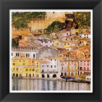 Framed Malcesine on Lake Garda, c.1913 Print