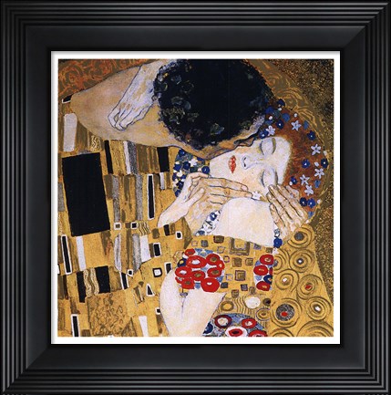 Framed Kiss, c.1908 (detail) Print