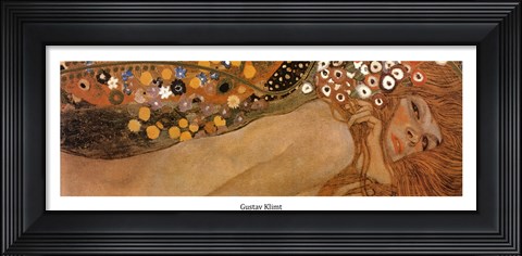 Framed Water Serpents II, c.1907 (detail of woman 4) Print