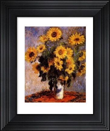 Framed Sunflowers, c.1881 Print