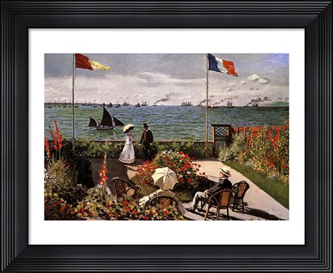Framed Balcony on the Sea Print