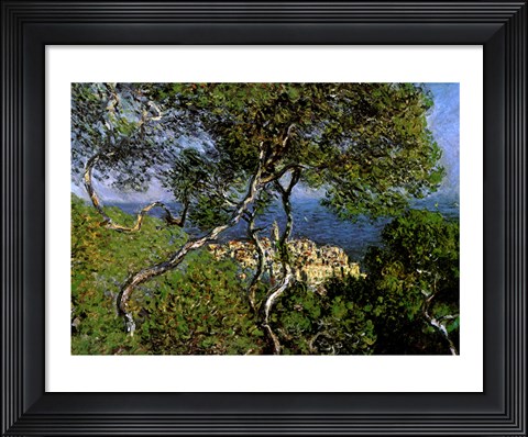Framed Landscape at Bordighera Print