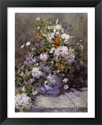 Framed GRANDE VASO DI FIORI Print