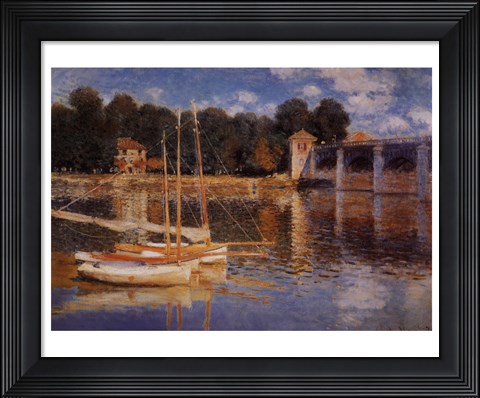 Framed Il Ponte d&#39;Argenteuil Print