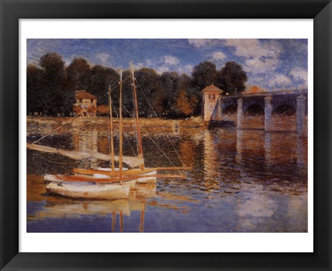 Framed Il Ponte d&#39;Argenteuil Print