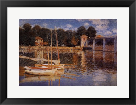 Framed Il Ponte d&#39;Argenteuil Print