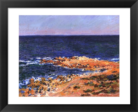 Framed La Grande Bleue at Antibes Print