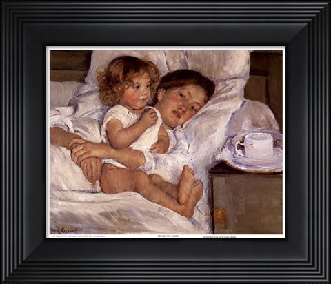 Framed Breakfast in Bed Print