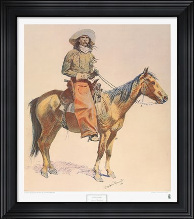 Framed Arizona Cowboy Print