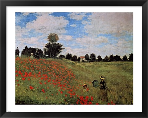 Framed Corn Poppies Print