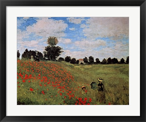 Framed Corn Poppies Print