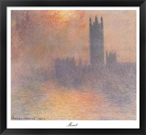 Framed London Houses of Parliament Print