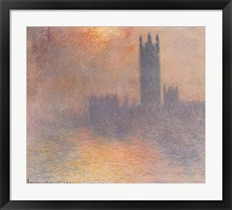 Framed London Houses of Parliament Print