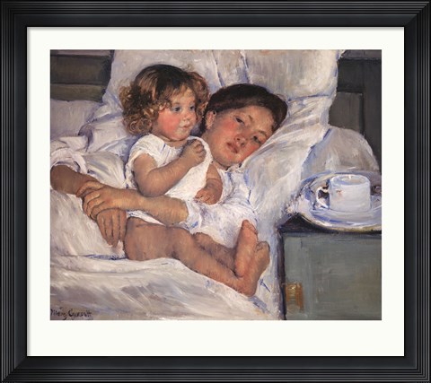 Framed Breakfast in Bed Print