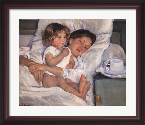 Framed Breakfast in Bed Print