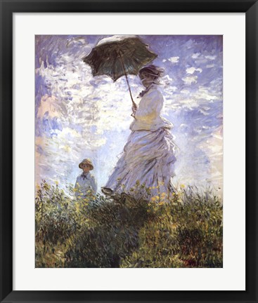 Framed Madame Monet and Her Son Print