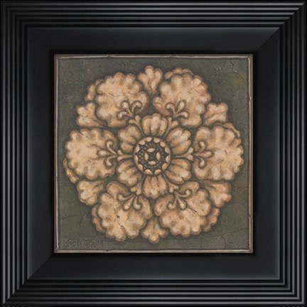 Framed Rosette I Print