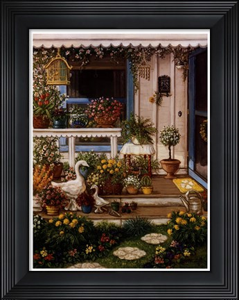 Framed Spring Front Porch Print