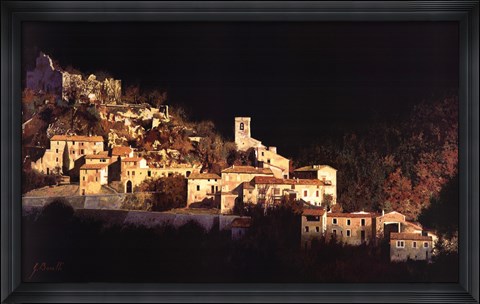 Framed Paesaggio Scuro Print