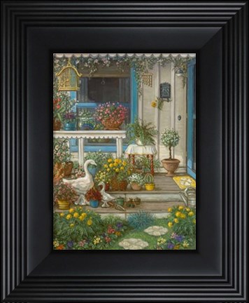 Framed Spring Front Porch Print