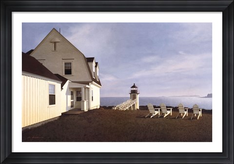 Framed Island View Print