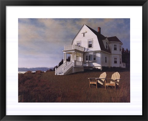 Framed Oceanfront View Print