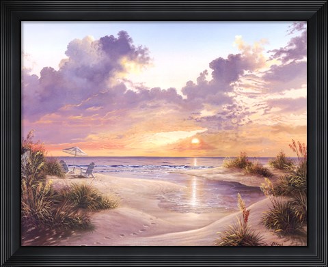 Framed Paradise Sunset Print