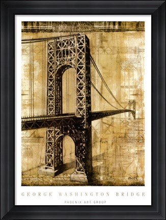 Framed George Washington Bridge Print