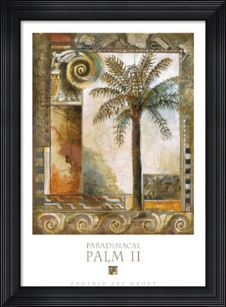 Framed Paradisiacal Palm II Print