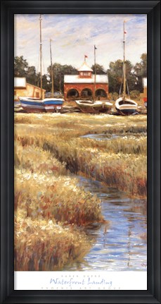 Framed Waterfront Landing Print