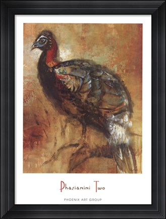 Framed Phasianini Two Print