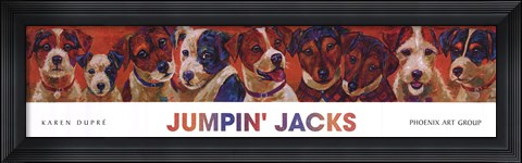Framed Jumpin' Jacks Print
