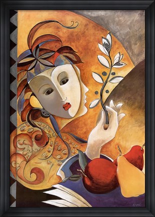 Framed Curious View I Print