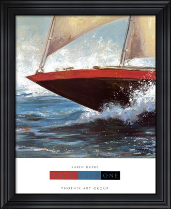 Framed Yacht Club One Print