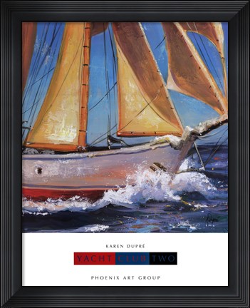 Framed Yacht Club Two Print