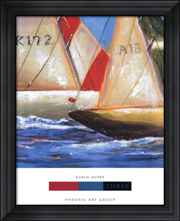 Framed Yacht Club Three Print