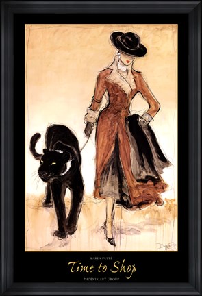 Framed Time to Shop Print