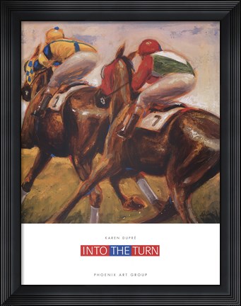 Framed Into the Turn Print