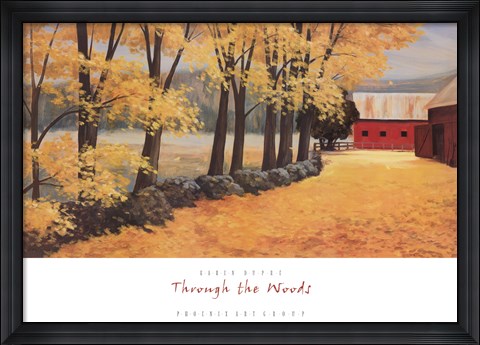 Framed Through the Woods Print