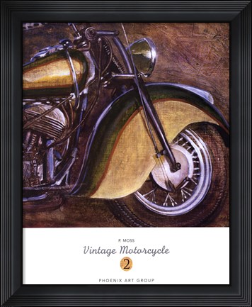 Framed Vintage Motorcycle 2 Print